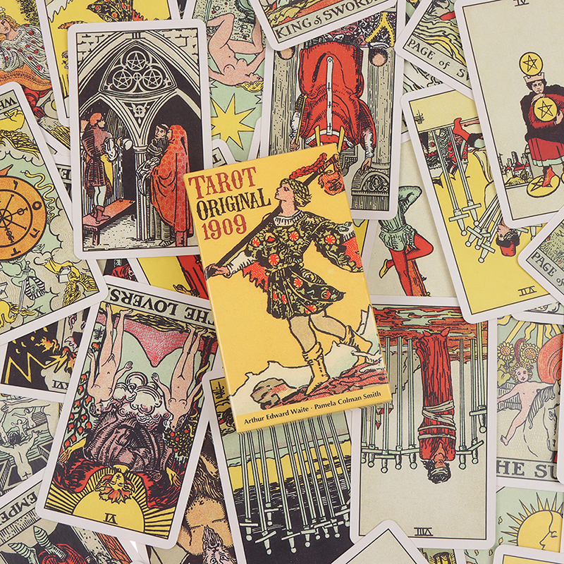Cartas de baraja de Tarot originales, 1909, Rider Waite Smith, juego de mesa de adivinación, 1909