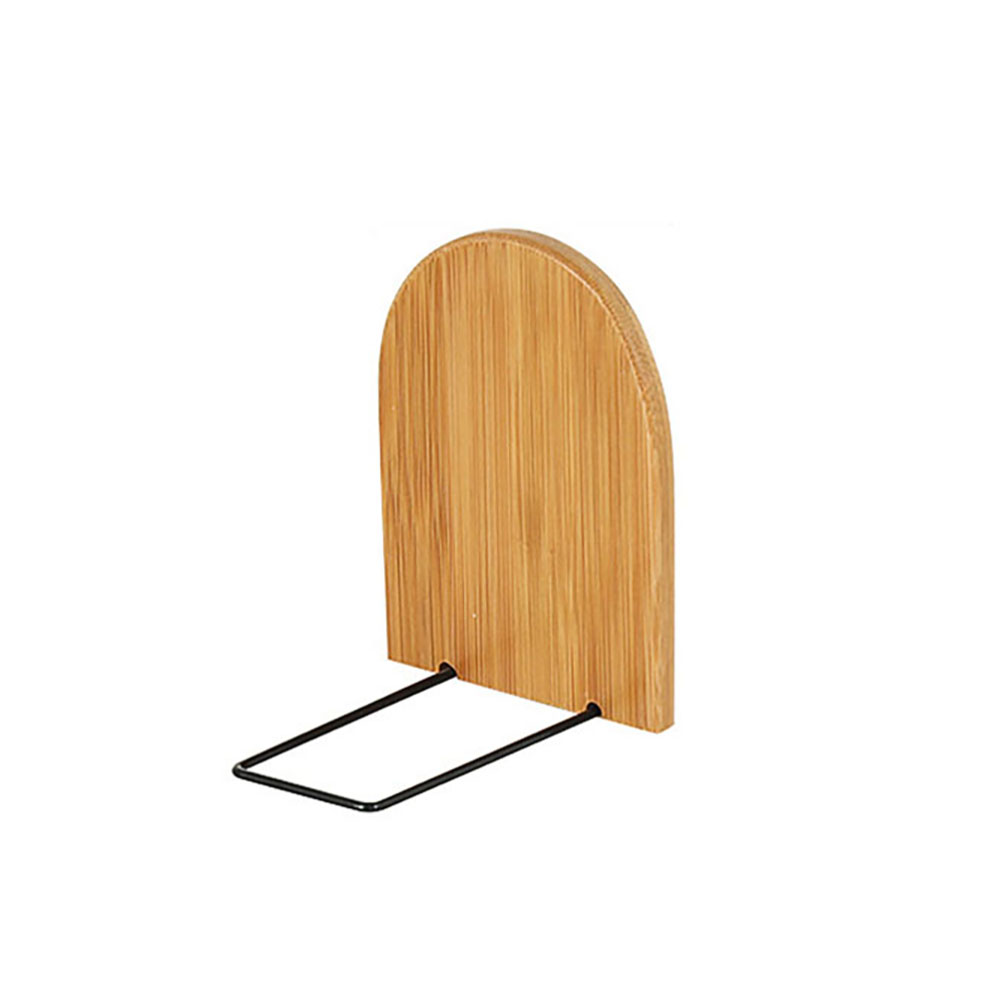 1 pcs Nature Bamboo Desktop Organizer Bookends Book Ends Stand Holder Shelf Bookrack