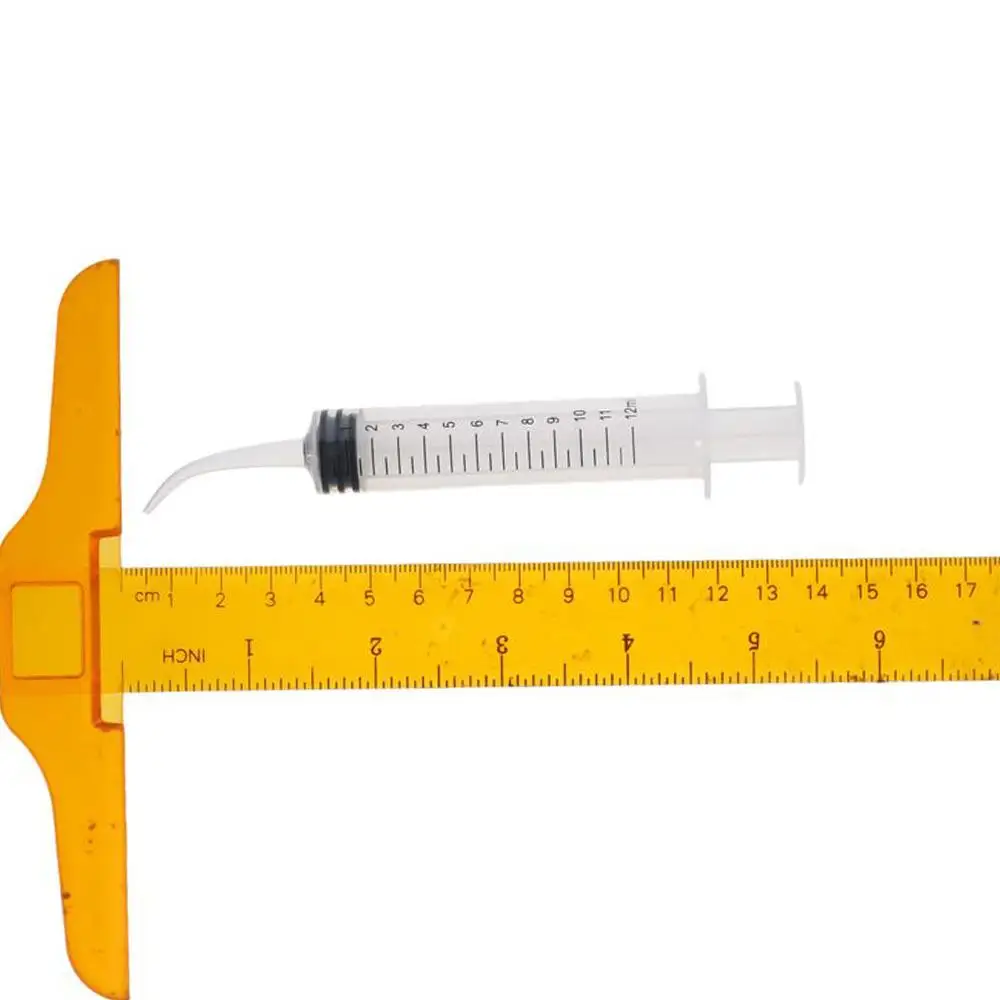 Siringhe senza ago da 12 ml per liquido multiuso in plastica trasparente per erogazione di liquidi siringa in plastica applicatore di olio o colla