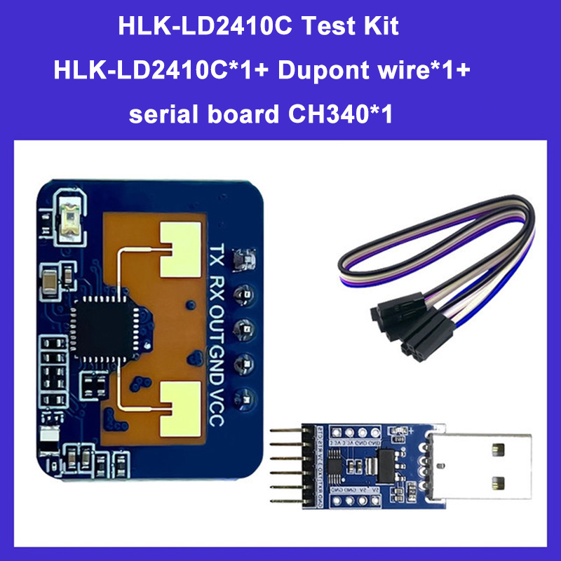 New HLK-LD2410C LD2410 LD2420 LD2410S 24GHz mmWave 5M Human Presence Radar Sensor Motion Module