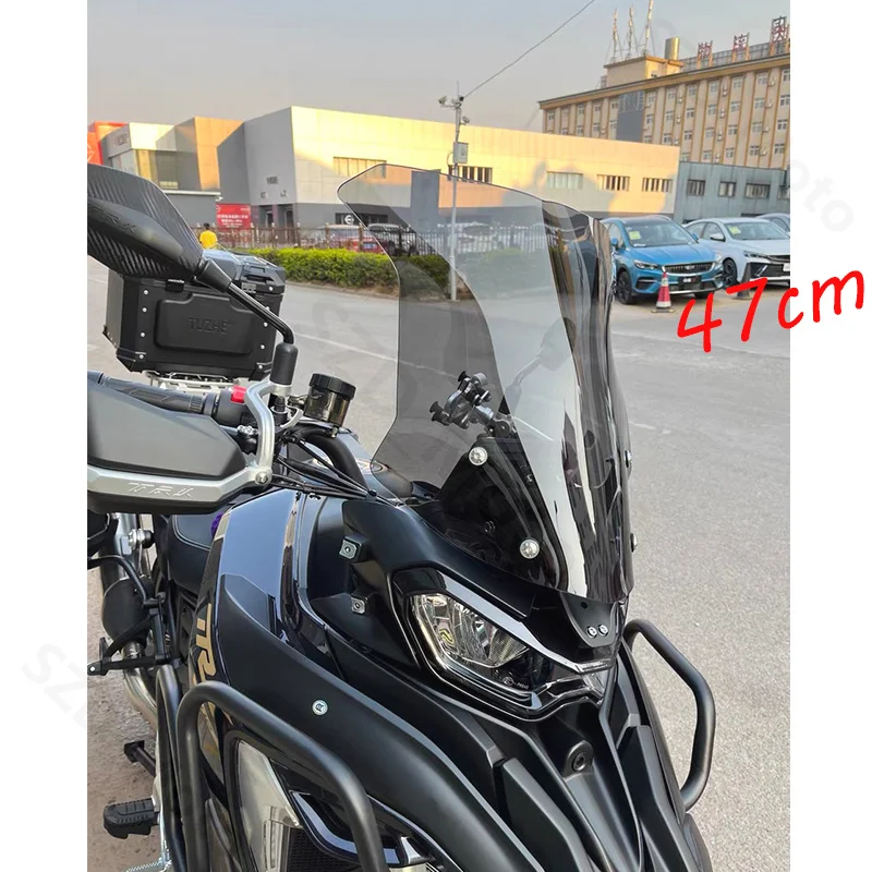 For Benelli TRK702 TRK702X TRK 702 702X High Quality Motorcycle Windshield Windscreens Wind Deflectors Front Glass Transparent