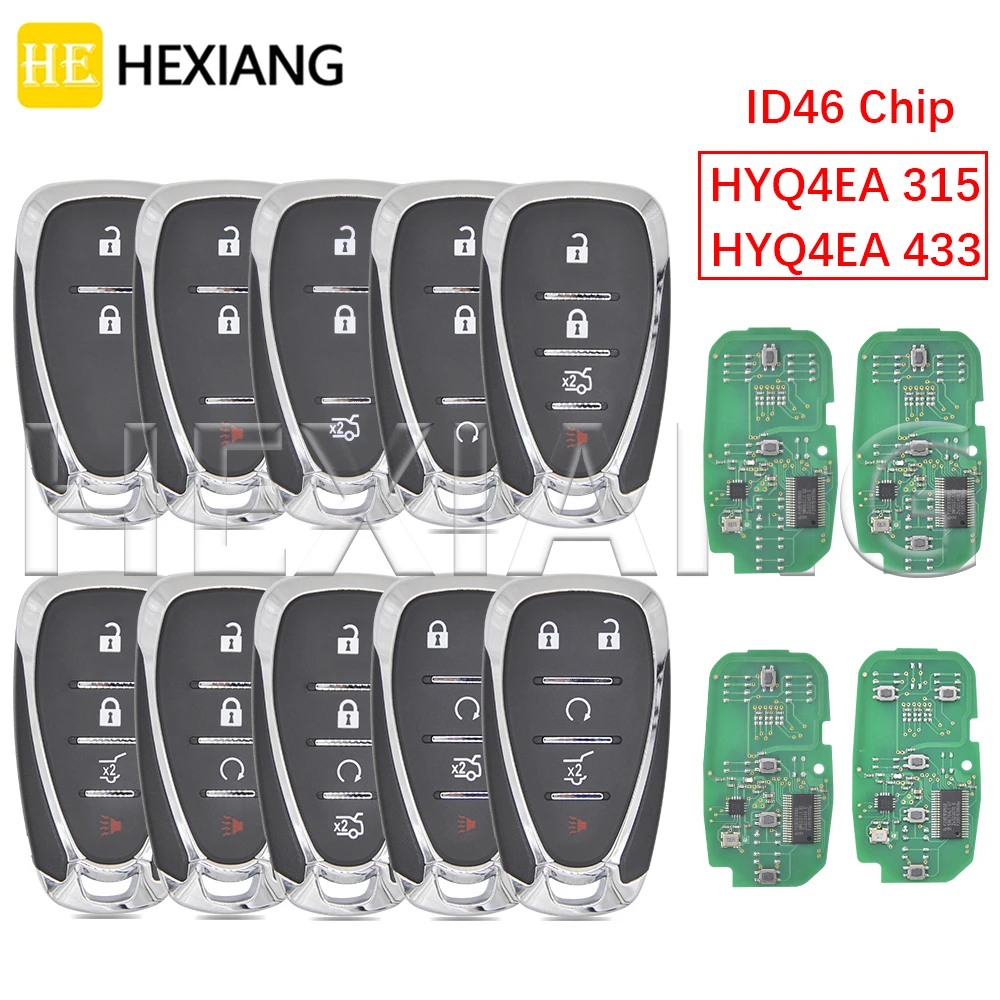 HE 315/433MHz ID46 Chip Car Remote Key For Chevrolet HYQ4AA HYQ4EA Malibu Cruze Spark Camaro Equinox Volt Blazer Traverse Sonic
