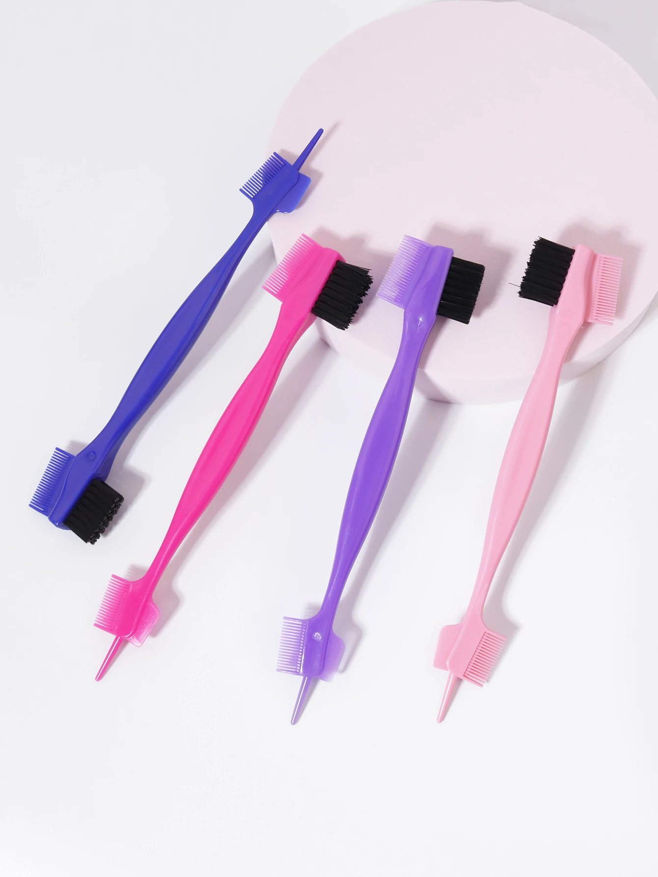 Peine cepillo de control de bordes de 1/4 Uds., utilizado para peinar y cortar el cabello en los bordes y la parte posterior de las mujeres, especial para pelucas de cabello real