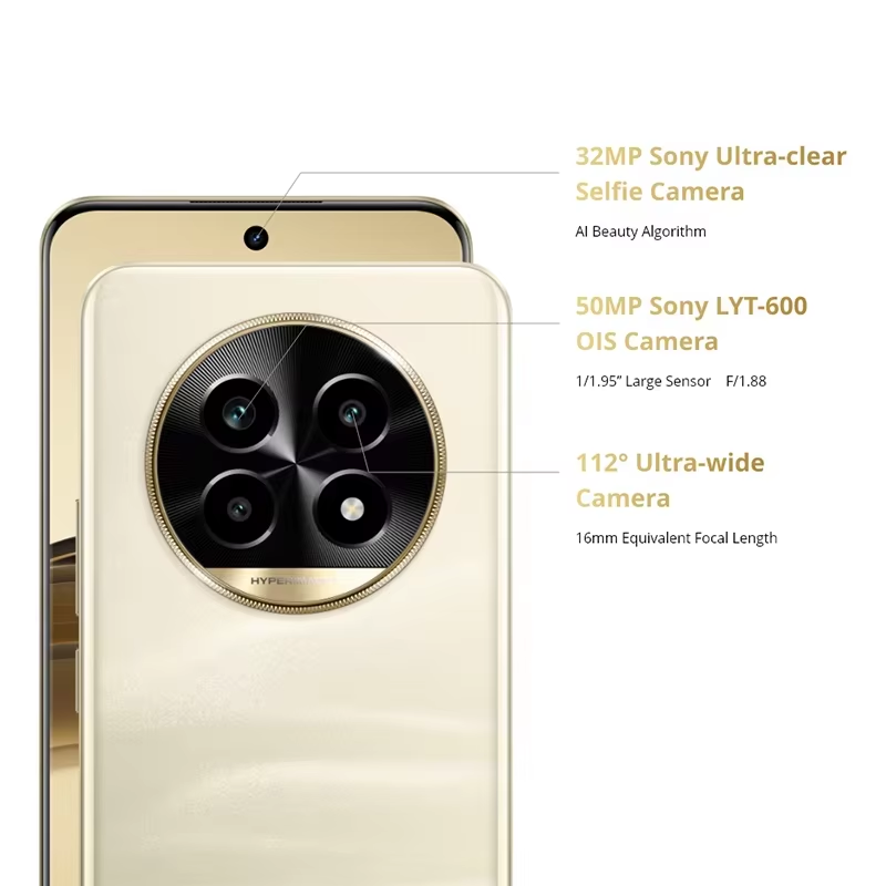 Version globale realme 13 Pro 5G Smartphone Sony LYT-600 OIS Camera Snapdragon 7s Gen 2 120Hz Curved Vision Display 5200mAh Battery AI Imaging Features