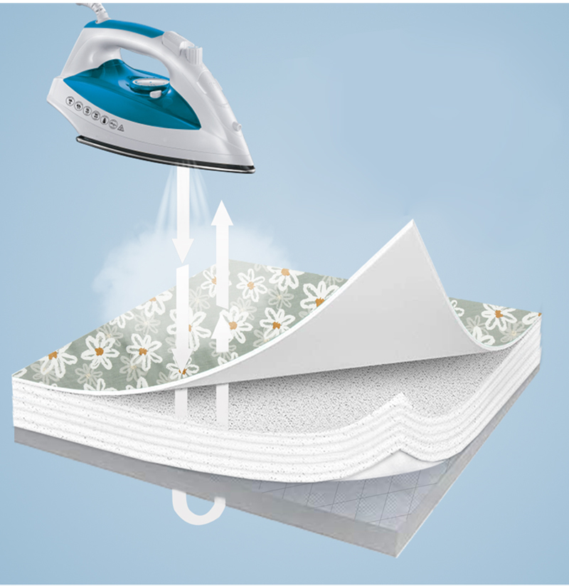 140x50cm Ironing Board Cover Heavy Duty Iron Cover Elastic Edge Heat Reflective For Home Cleaner Tools Ironing Accessorie