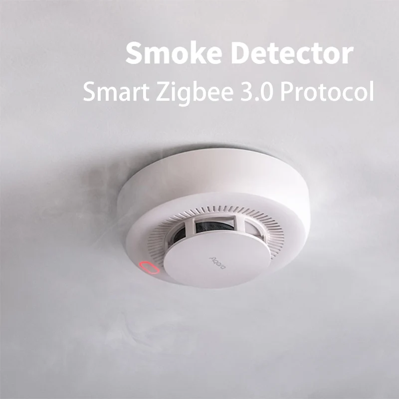 Aqara nueva alarma de humo inteligente Zigbee 3,0 Detector de humo protección contra incendios alarma de seguridad para el hogar alarma de luz de sonido con Homekit Mi Home