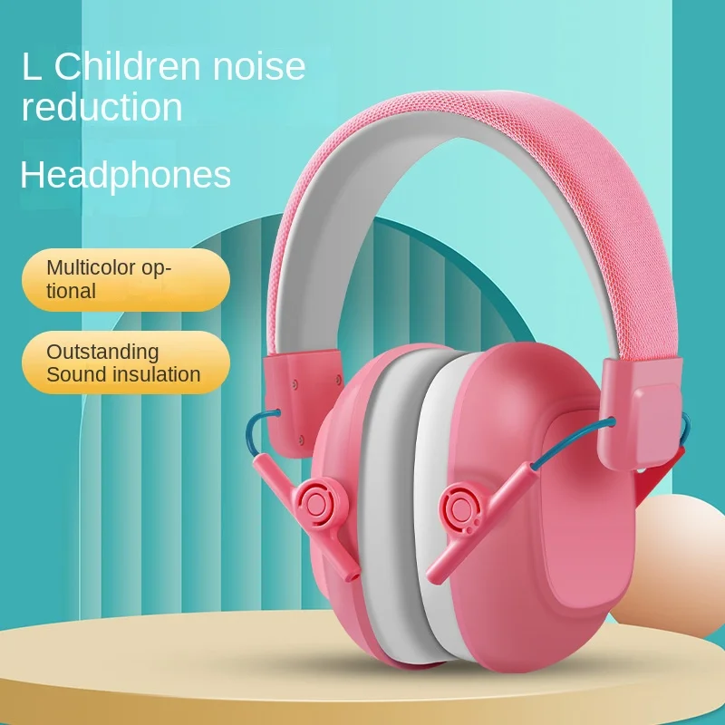 Un'orecchie antirumore per bambini, set di batterie per apprendimento di decompressione per aerei, cuffie con cancellazione del rumore con cuffie insonorizzate