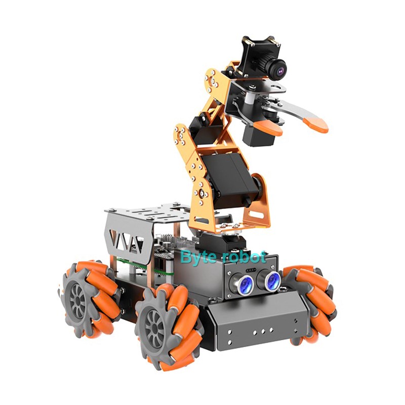 Masterpi vision ai roboter open source 4wd roboter auto roboterarm mit brett für himbeer pi 5/4g roboter diy kit programmier barer roboter