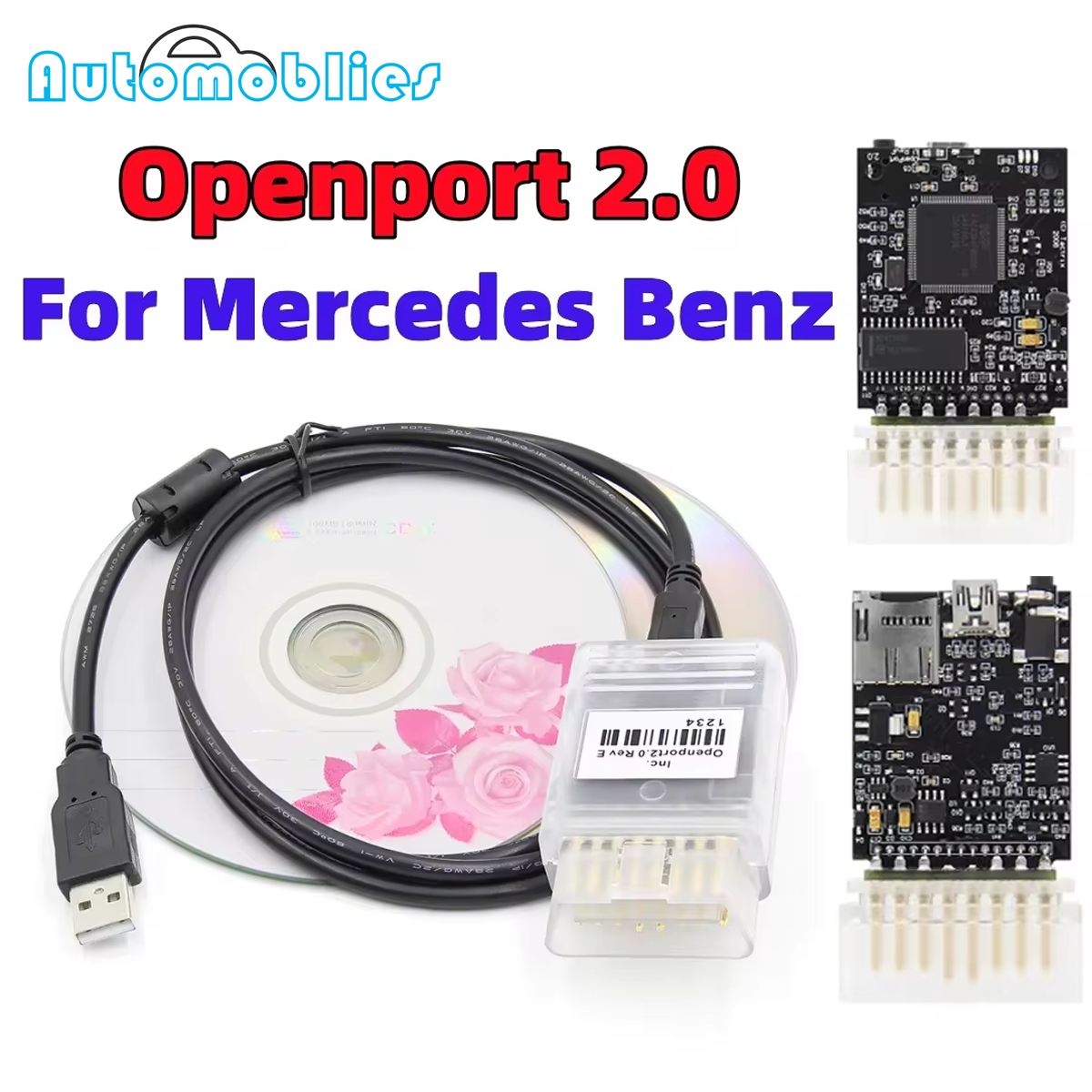 Full Chip Openport 2.0 ECU FLASH offener Port 2.0 Chip Tuning OBD2 Autodiagnosetool für Mercedes Benz J2534 ECU Codescanner