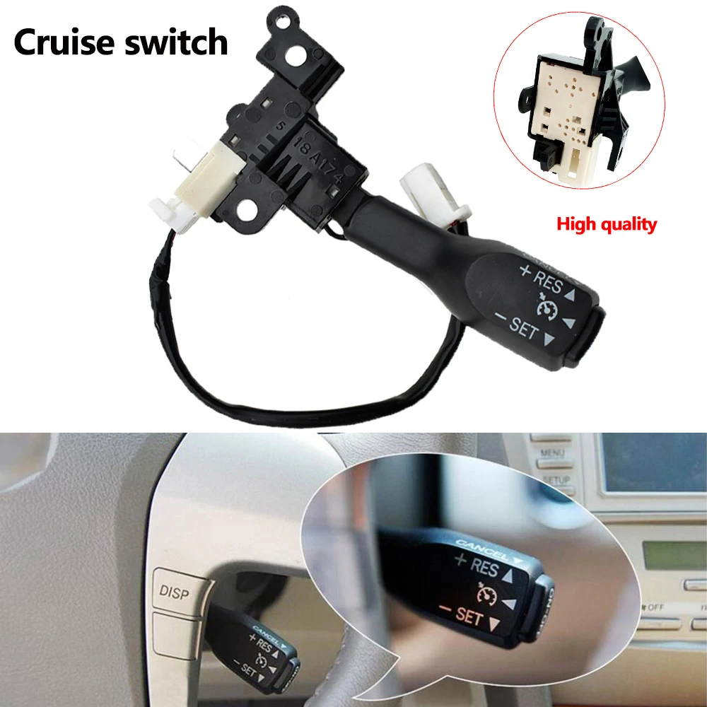 Interruptores de Control de crucero para Toyota Corolla Yaris Camry, interruptor de crucero electrónico para Vios Hilux Hiace Wish Auris Prius Previa RAV4