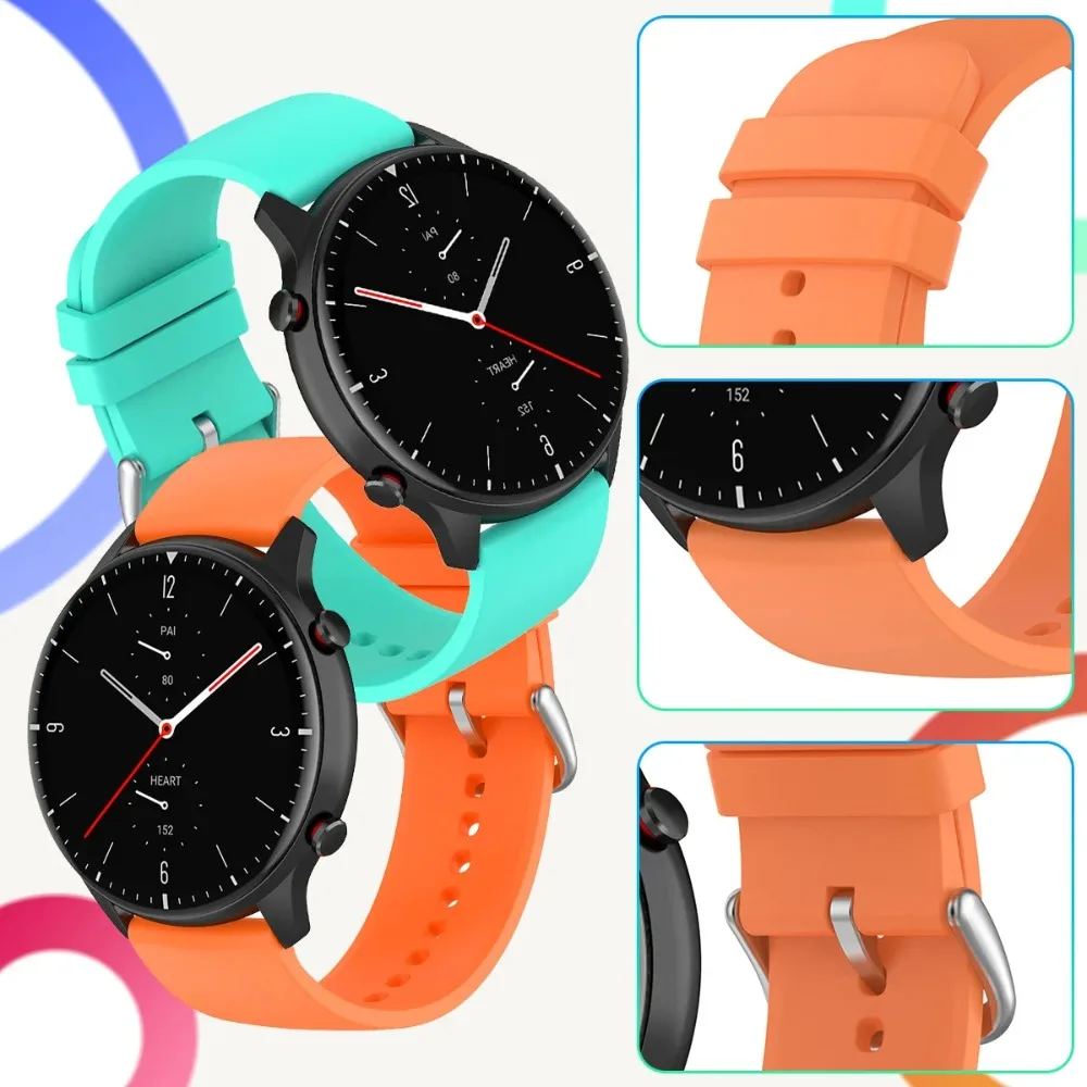 Pasek silikonowy do zegarka Samsung Galaxy 7/6/5/4 40/44/47MM 20/22mm bransoletka SmartWatch do zegarka Huawei GT 2/2e/3/pro od zegarków