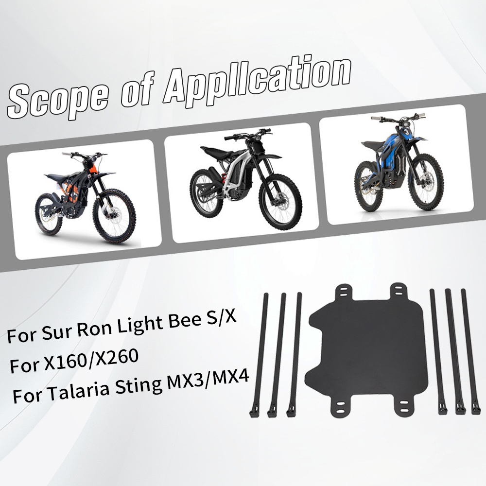 Placa de identificação frontal para motocicletas, placa de licença para surron sur-ron sur ron lightbee light bee x s elétrica dirt bike e-bike