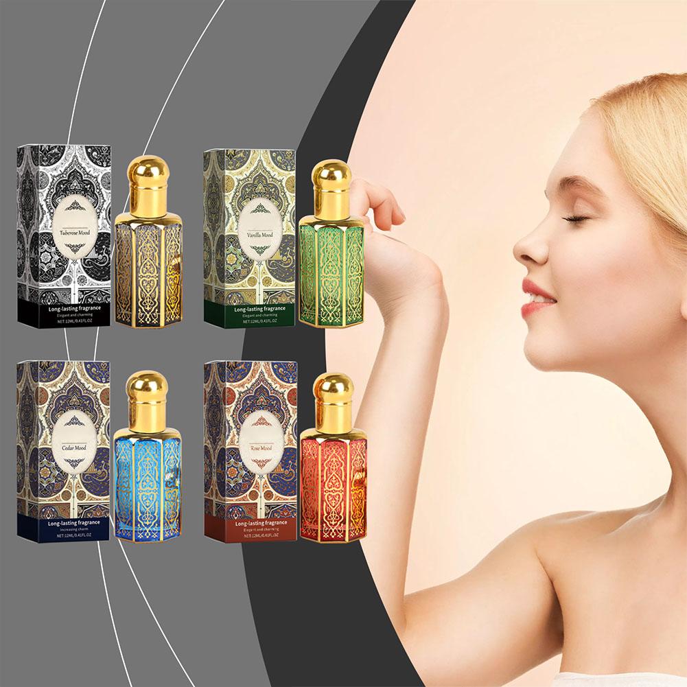 12ml อาหรับน้ําหอม Charming น้ําหอมผู้ชายยาวนานน้ําหอมส่วนบุคคลลึกลับ Exotic Elegant Charm น้ําหอม