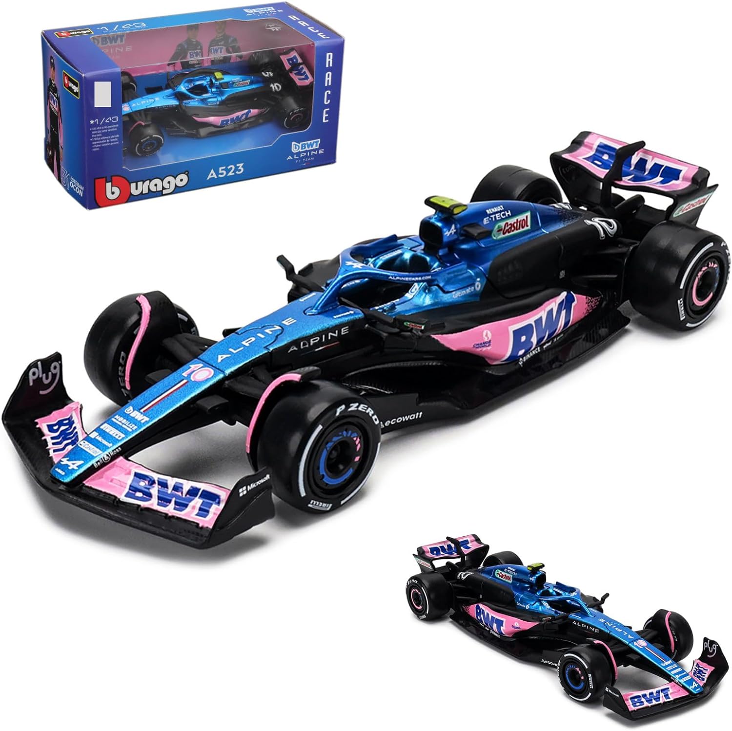 Bburago 1:43 F1 Nuovo Aston Martin F1 # 14 Alonso Auto in lega Red Bull TAG Heuer RB19 Miami GP Pressofuso Modello Giocattolo Collectiblz McLaren