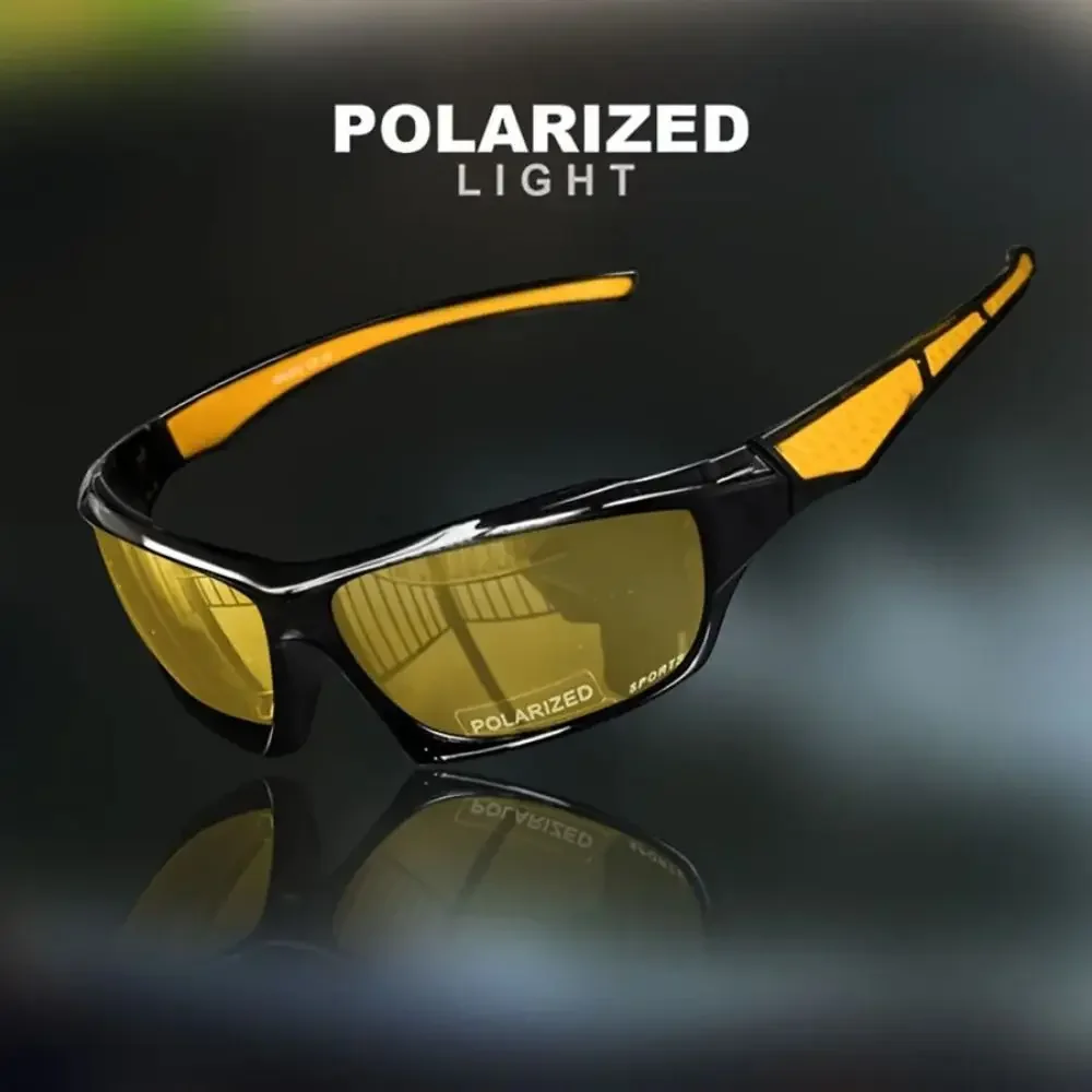 Gafas de sol polarizadas UV400 para ciclismo, gafas de sol para deportes al aire libre, resistentes al viento, resistentes a los rayos UV, para conducir, cómodas y ligeras