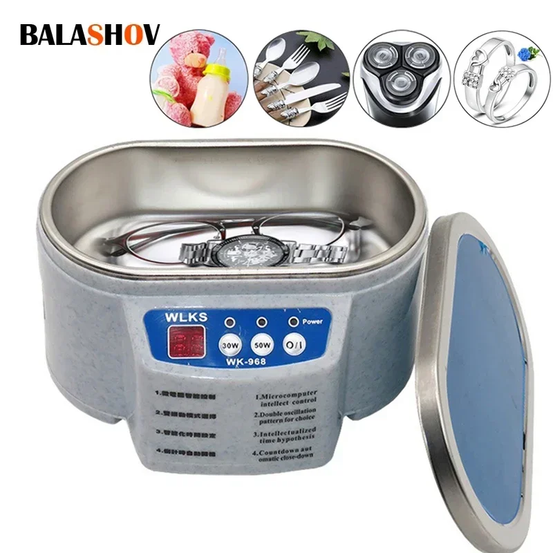 Digital Ultrasonic Cleaner Bath For Jewelry Parts Glasses Manicure Stones Cutters Dental Razor Ultrasound Cleaner Machine