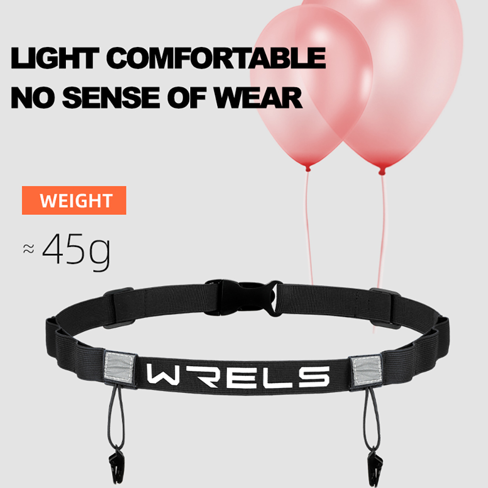 WRELS Unisex triatlón maratón carrera número cinturón con soporte de Gel cinturón para correr cinturón de tela Motor correr deportes al aire libre