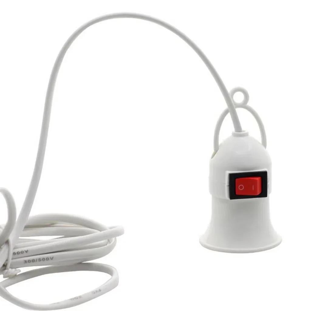 E27 Hanging Indoor Plants Light Holder Garden Lampholder With  Cable EU Plug with On/Off Switch Lamp Holder for Desk Light