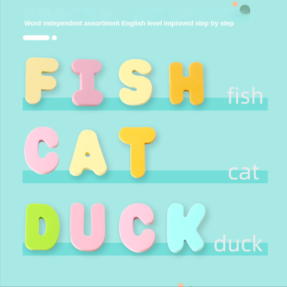 子供の BathToy 泡フローティング 36 個アルファベットパズルおもちゃ EVA 教育学習浴槽浴室のおもちゃ早期教育ステッカー