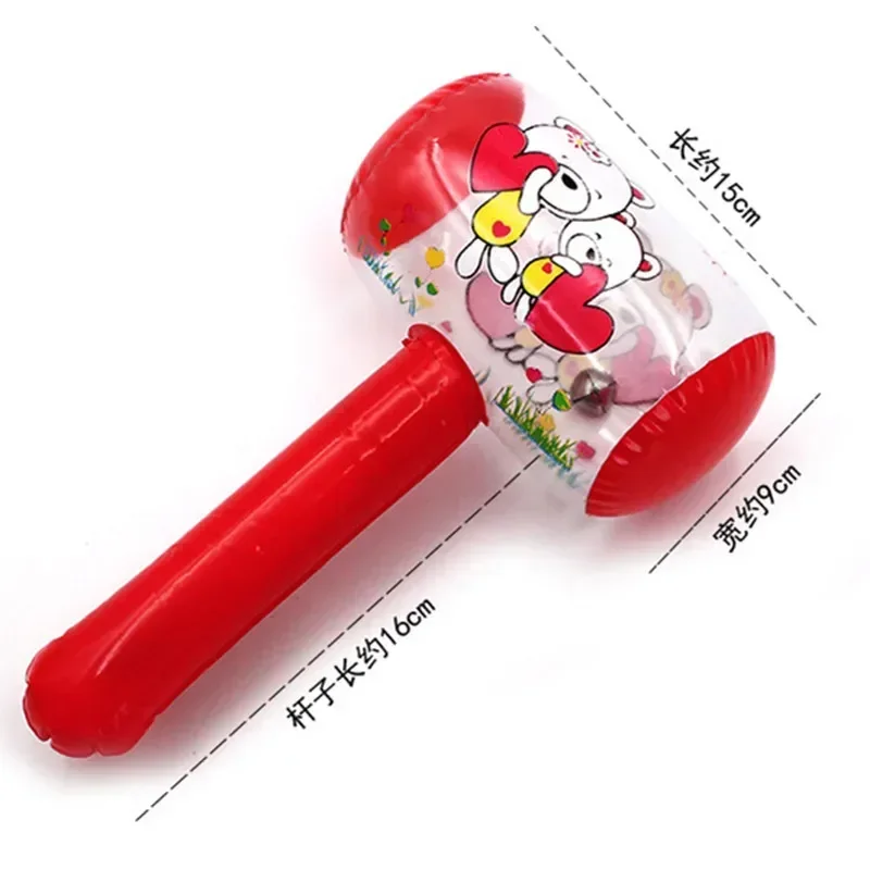 3 pçs martelo inflável com sino martelo de ar do bebê crianças brinquedos festa favores brinquedo inflável piscina praia festa brinquedo