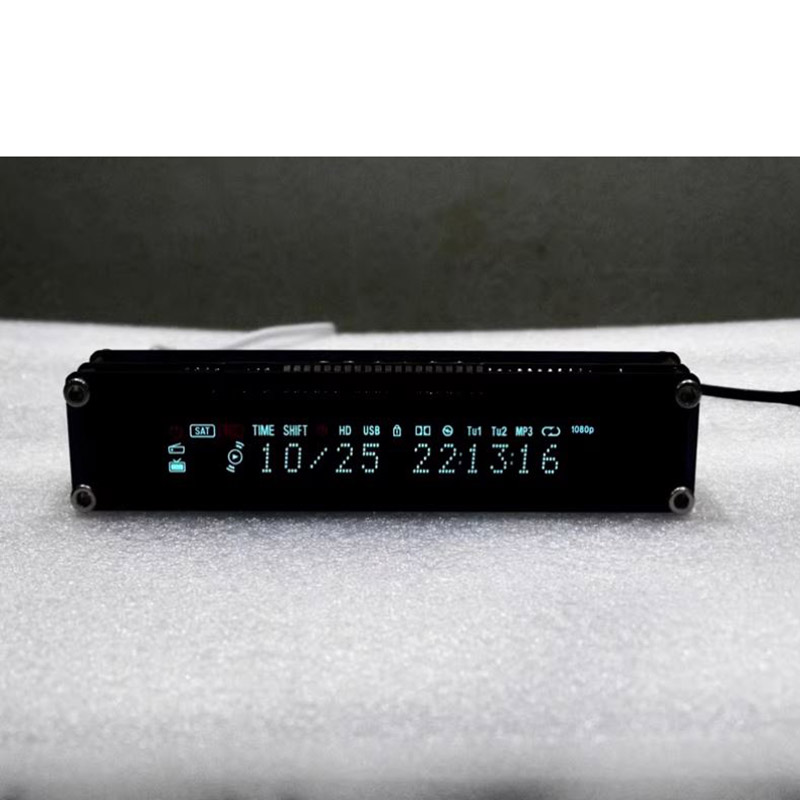 NIEUWE VFD Glow Fluorescerende Klok Cyberpunk Wind Gaming Sfeer Kamer Desktop Decoratie Accessoires