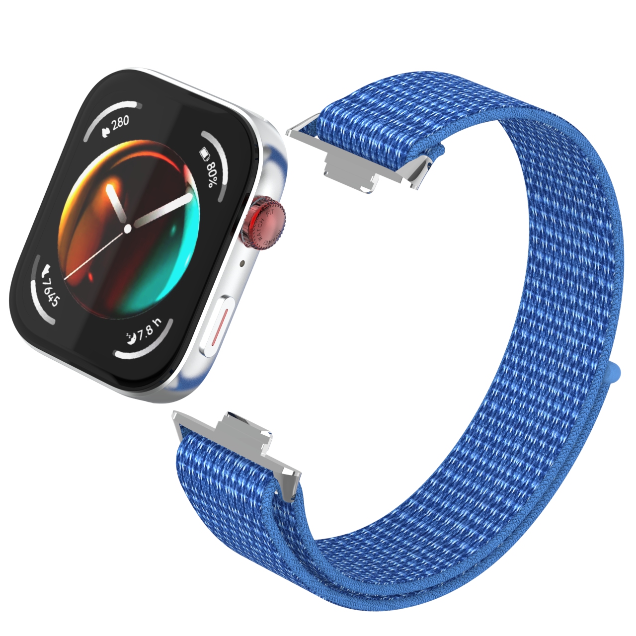 織ナイロンループストラップ Huawei 社時計フィット 3 交換バンド時計バンドブレスレットアクセサリー