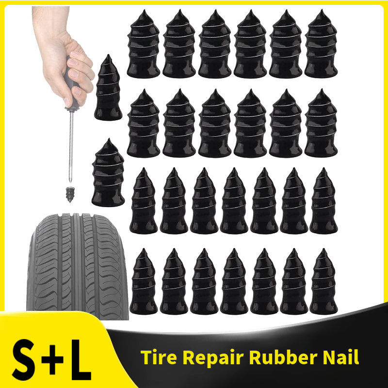 Reparación de neumáticos, clavos de goma, vacío de motocicleta, tornillos de reparación de pinchazos de neumáticos de autoservicio, herramienta rápida para rueda de Tractor de camión y coche