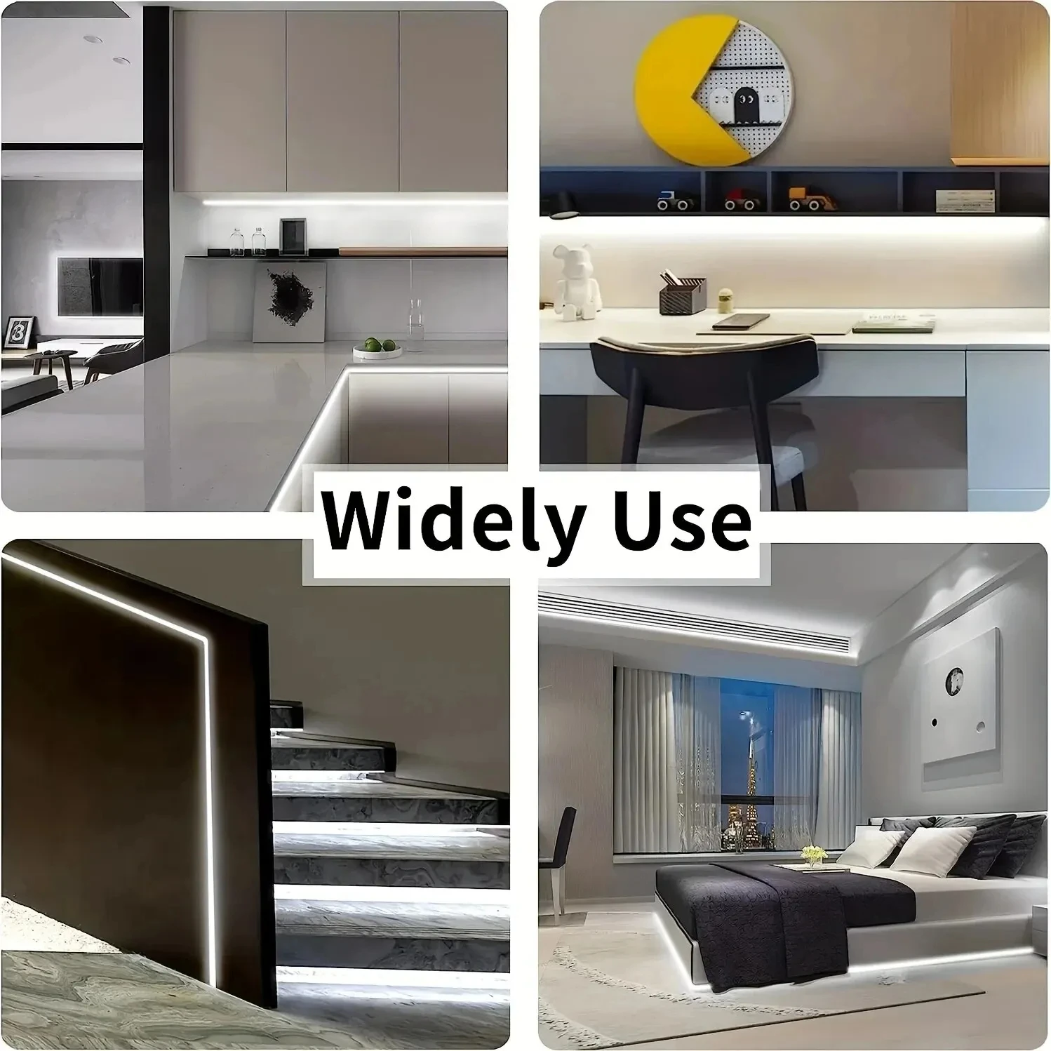Bande lumineuse LED USB à détection tactile, 5V, 2835, Flexible, rétro-éclairage pour éclairage d'armoire de pièce, éclairage de miroir