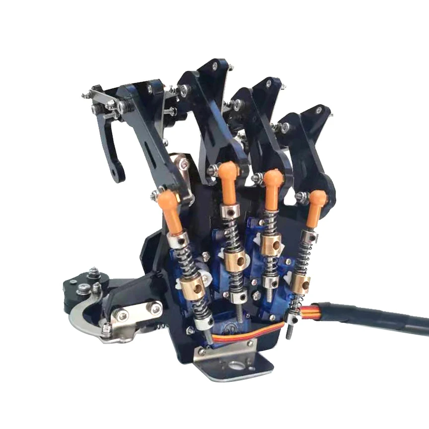 5 dof robô mão com cinco dedos servo controle esquerda direita palma biônica para arduinorobot mão kit diy pinça programável garra