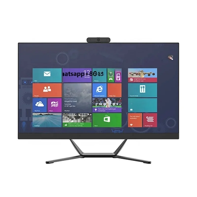OEM Custom 23.8\" & 27 Inch AIO PC with LCD Display 11th 12th 13th Core I5 I7 DDR4 RAM SSD HDD for Office & Gaming EU UK Plugs