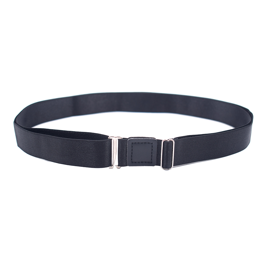 Shirt Riem Verblijf Verstelbare Shirt Lock Ondergoed Riem Voor Mannen En Houden Shirt Verscholen In-2.5Cm (Zwart)