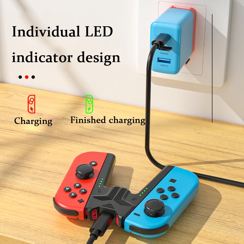 STORM WYRM Oled Joy-Con Charging Grip NS Left And Right Grip Handle Accessories NS2068