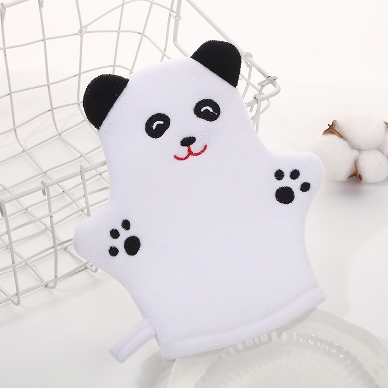 Luvas de banho para bebês, crianças, desenho animado, formato de animal, escova de chuveiro, pano para banho, lavagem de crianças, massagem de chuveiro limpo
