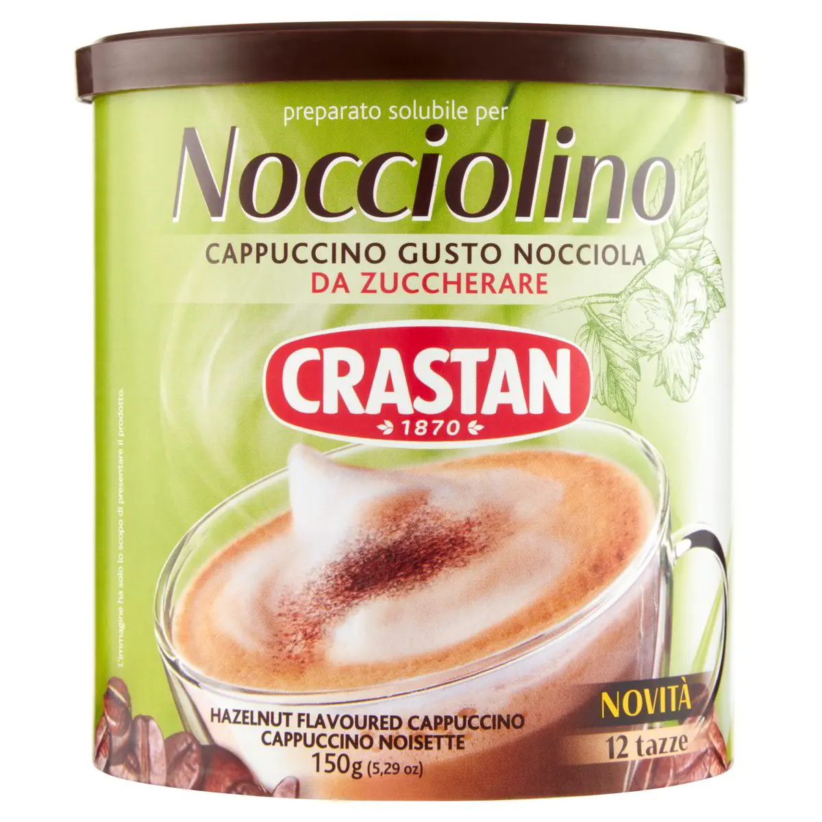 Nocciolino Instant kaffee 150g - Crastan
