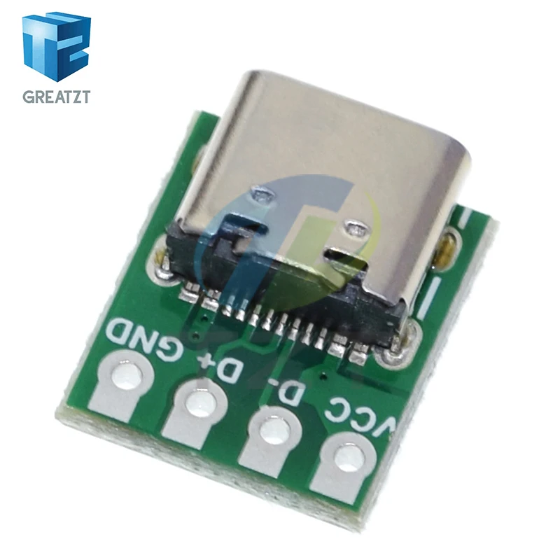 Conector USB 3,1 tipo C, adaptador de placa PCB de prueba de 16 pines, conector 16P para transferencia de Cable de línea de datos, 1/5/10 Uds.