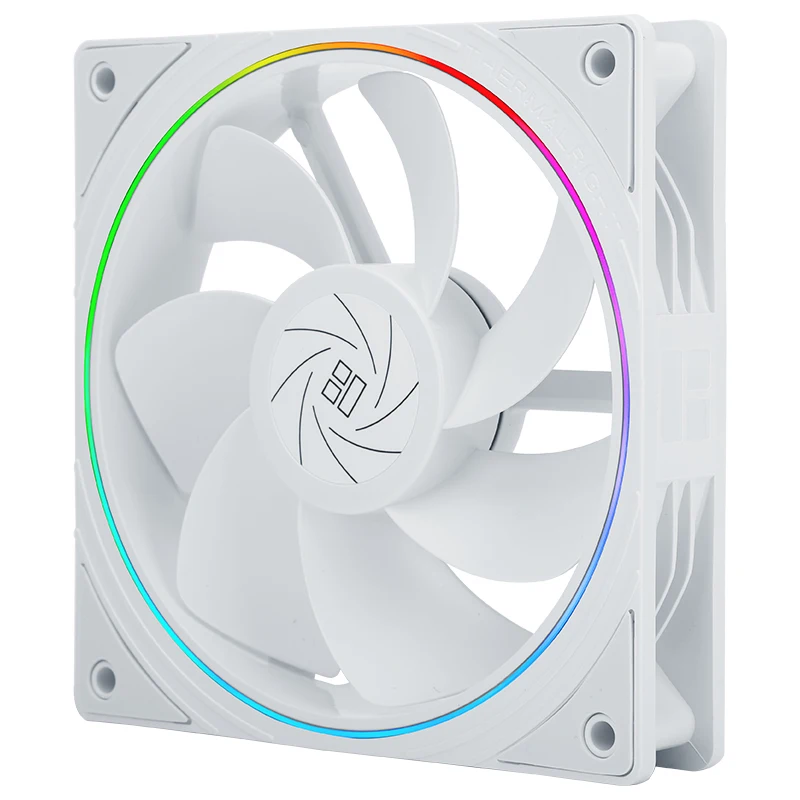 Thermalright TL-S12R 12CM computer case fan, reverse air outlet,Halo lighting effect，4PIN PWM/5V 3PIN ARGB,1500RPM