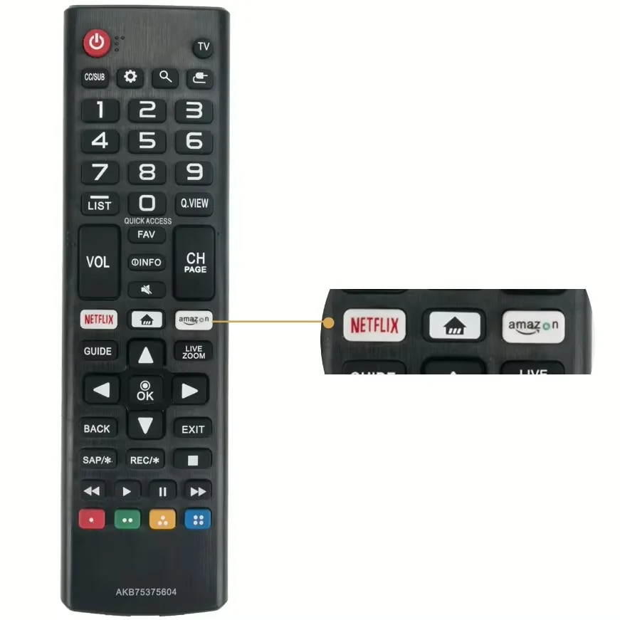 AKB75375604 HIGH QUALITY ABS REMOTE CONTROL FOR SMART TV 433HZ