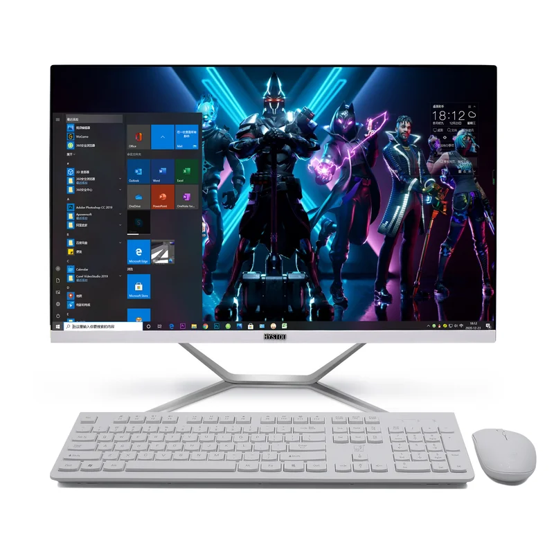 ゲーミング用デスクトップコンピューター,Intel Core i7プロセッサーを搭載したオールインワンコンピューター,Nvidia GTX1650, 4G GDDR5, 23.8インチ,27インチ,10870時間