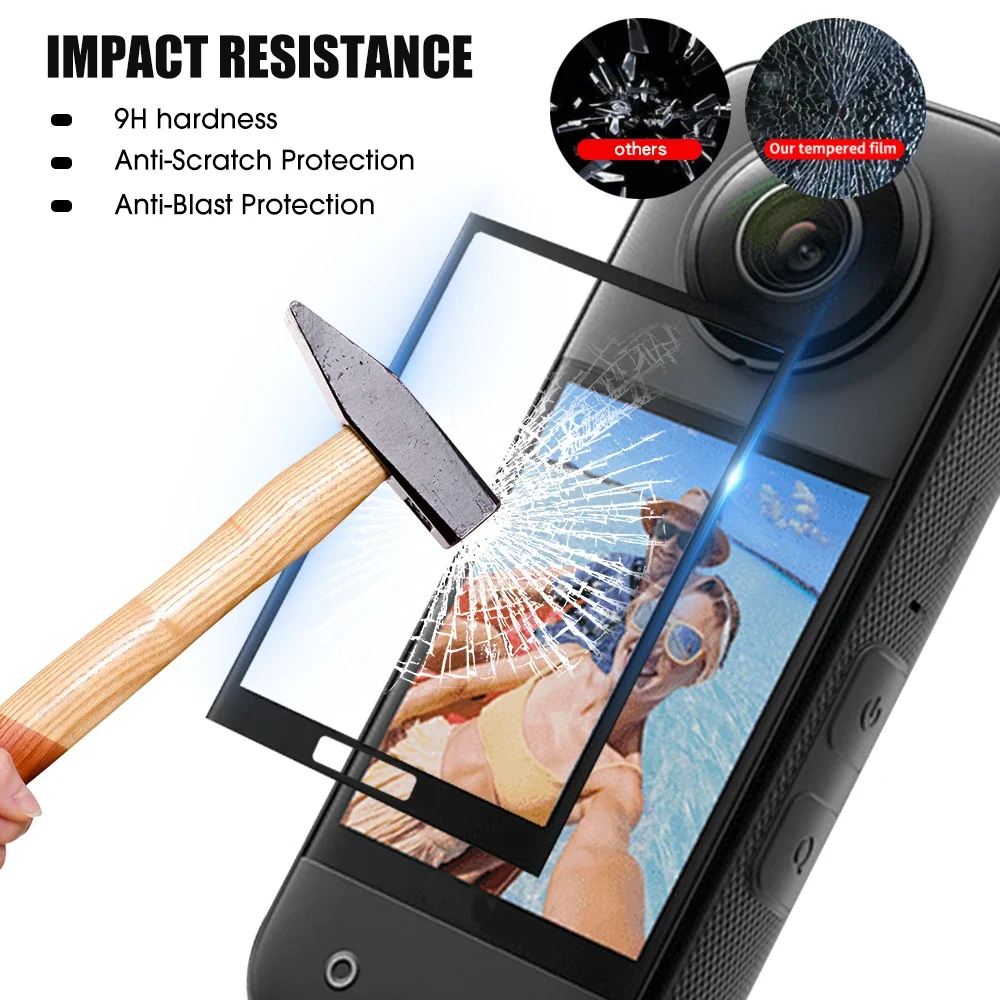 1-5Pcs 3D Curved Screen Protector For Insta360 One X3 X4 X5 Display Screen Flexible Film For Insta360 X5 Action Video Cameras