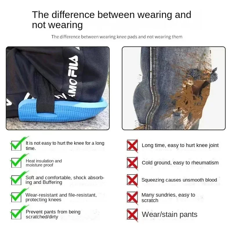 Knee Pads Knee Protectors Ceramic Tiles Masons Knee Paste Floor Tiles Cement Garden Moisture Proof and Thickening Tools