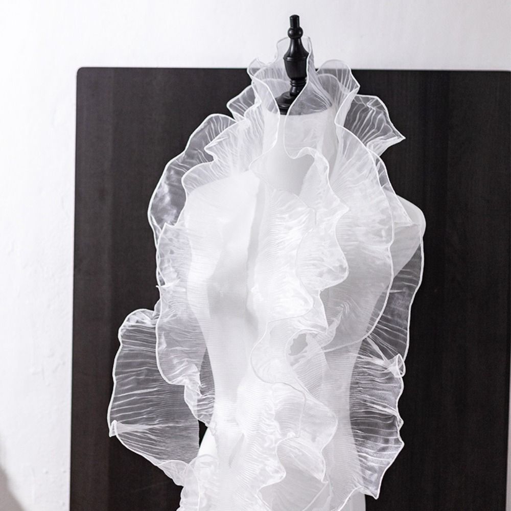 手工芸品用プリーツレースリボン,衣類の供給,裁縫アクセサリー,日曜大工の縫製素材,人魚の色,幅12cm,1ヤード