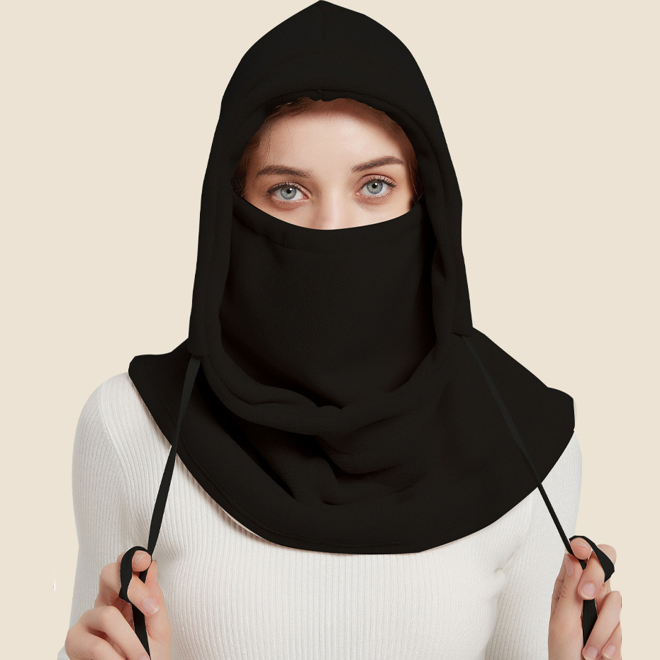 2024 Herfst en Winter Stijl Pluche Hoed Dames Outdoor Fietsen Kap Skimuts Warm Masker Sjaal Twee-in-één Verdikte Hoed