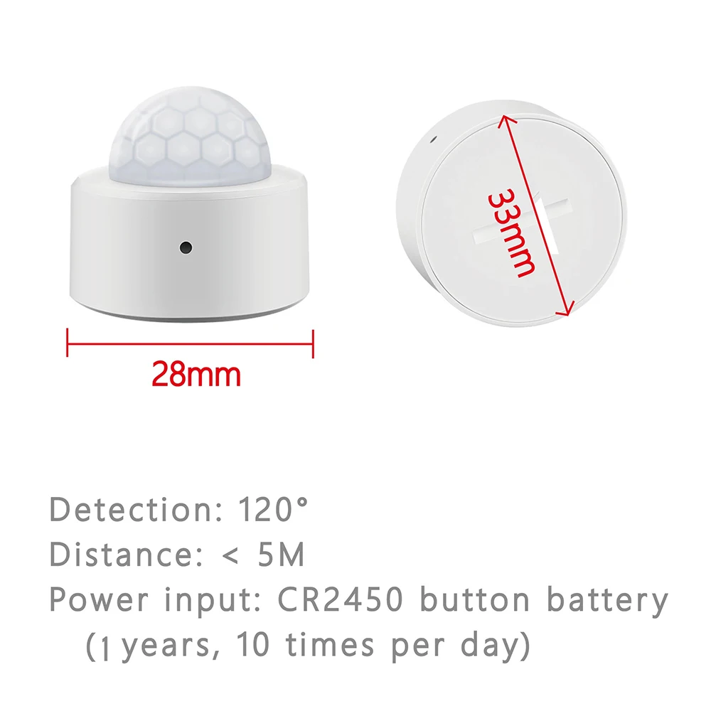 Detector de Sensor de movimiento PIR 2 en 1 Tuya ZigBee, Detector infrarrojo inalámbrico, Sensor de alarma antirrobo de seguridad con Lux brillante Smartlife