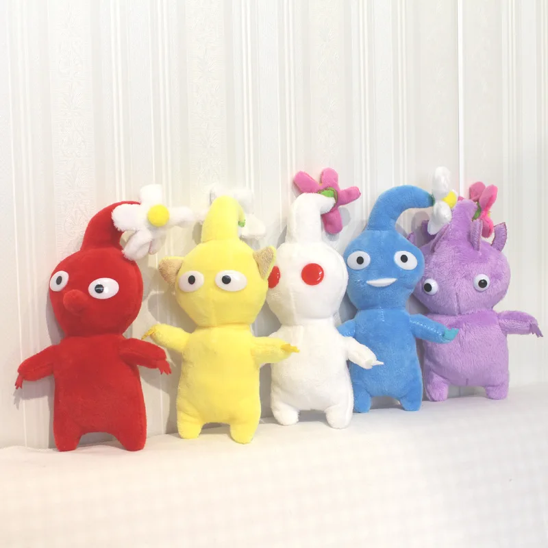 15CM Pikmin Plushie Búp Bê Game Olimar Hoa Lá Nụ Nẻ Bulborb Mềm Đồ Chơi Nhồi Bông Hồng Vàng Quà Tặng Cho Trẻ Em người Hâm Mộ Sinh Nhật