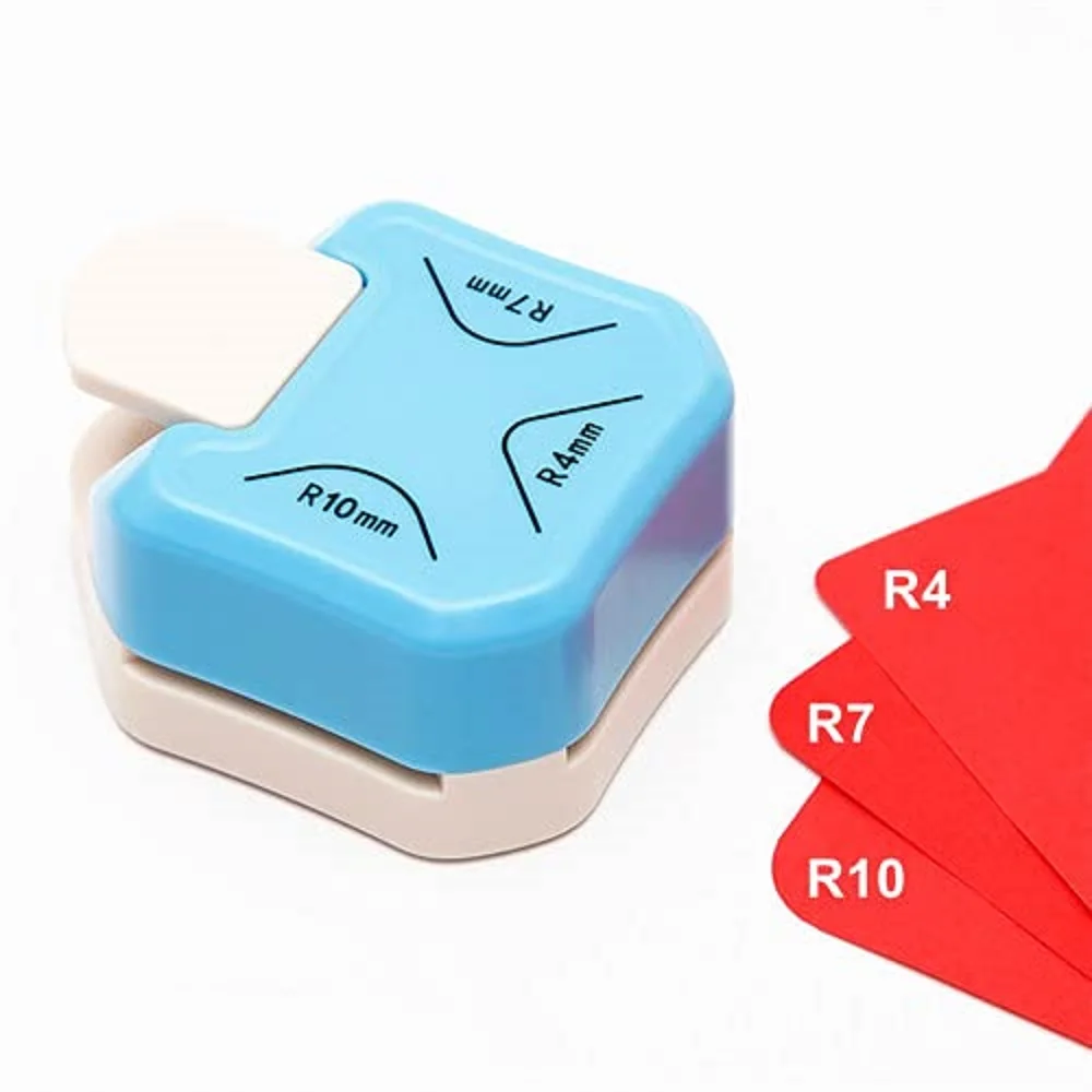 Three-in-One Paper Corner Rounder Punch Trimmer Cutter for DIY Making Card Craft Scrapbook Wrapping Paper Cutter Corner Puncher