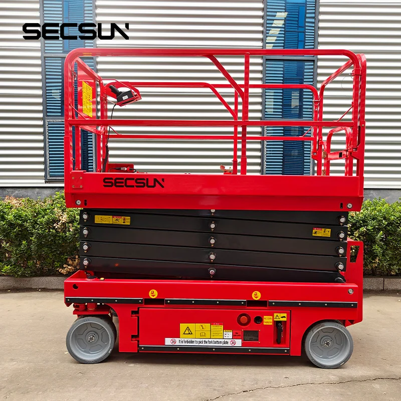 Plataforma de trabajo aéreo 320kg 227kg 10 ~ 16M plataforma elevadora de tijera hidráulica autopropulsada mesa elevadora de escalera eléctrica