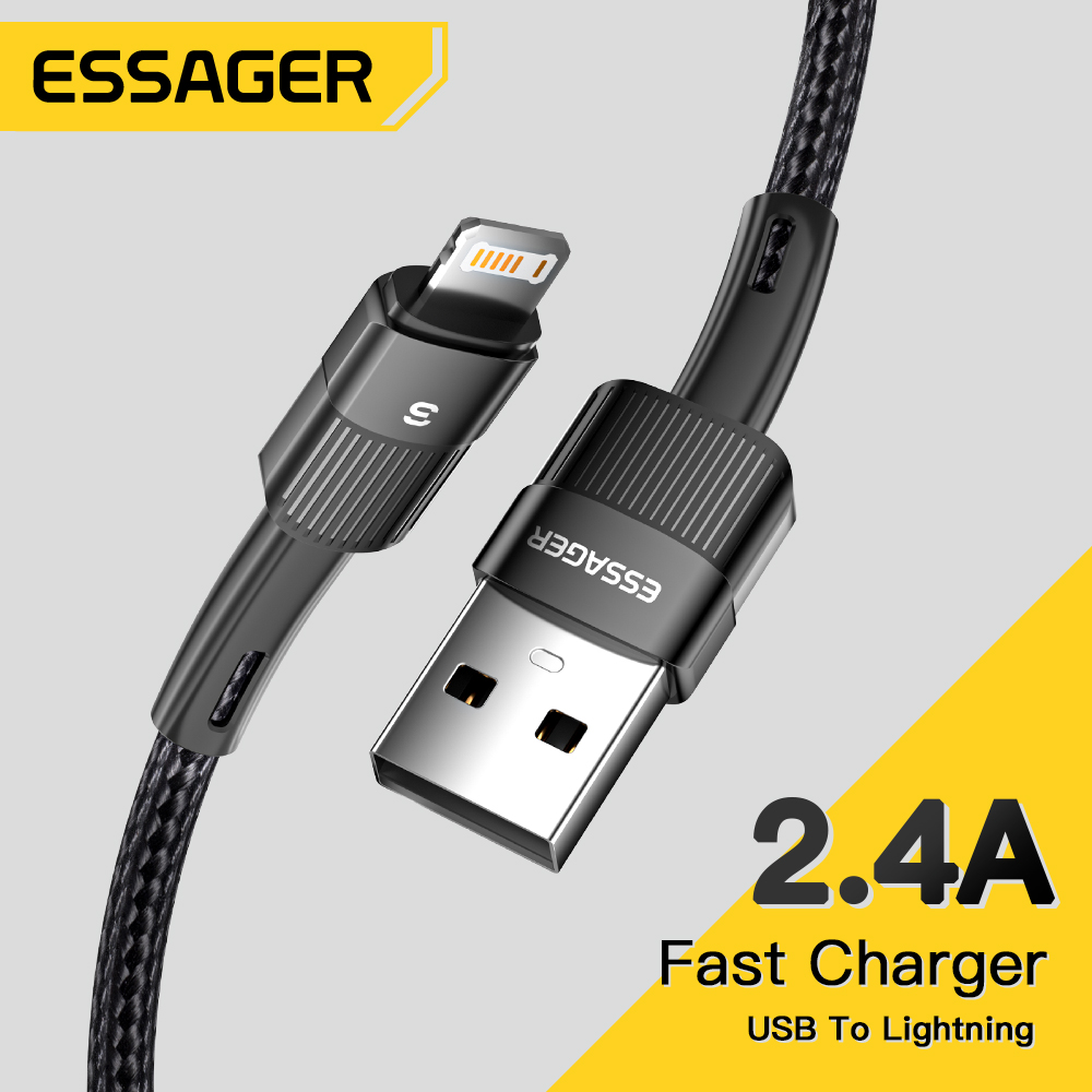 Essager 急速充電 iPhone の USB ケーブル 11 12 13 14 15 16 プロマックスミニ Xs Xr X 8 7 6 プラス 2.4A ワイヤー iPhone の充電器コード