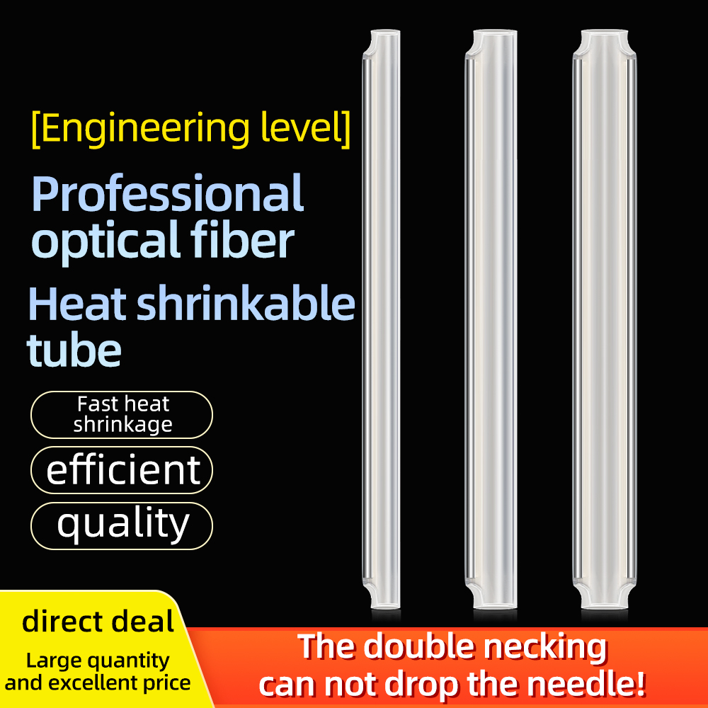 Tubo termorretráctil de fibra óptica de 60MM, tubo fino de fibra desnuda, alambre de cuero, tubo grueso, cable óptico, funda protectora de junta de fusión