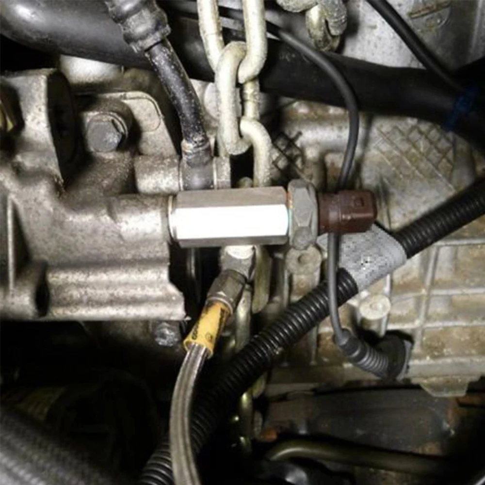 Sensor de presión de aceite BSPT de 1/8 pulgadas de acero inoxidable, adaptador en T Sendor a calibre 1/8 NPT, pieza en T, accesorios para coche VR-OGA02