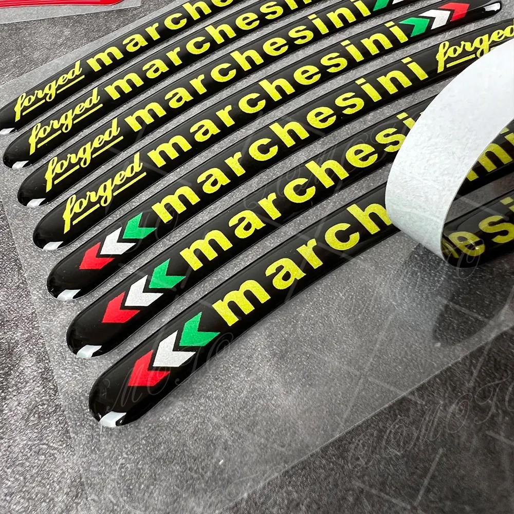 3D Gel Motorcycle Wheel Hub Sticker Decal Reflective Rim Stripe Tape For REPSOL Benelli GSXR Ducati Marchesini OZ